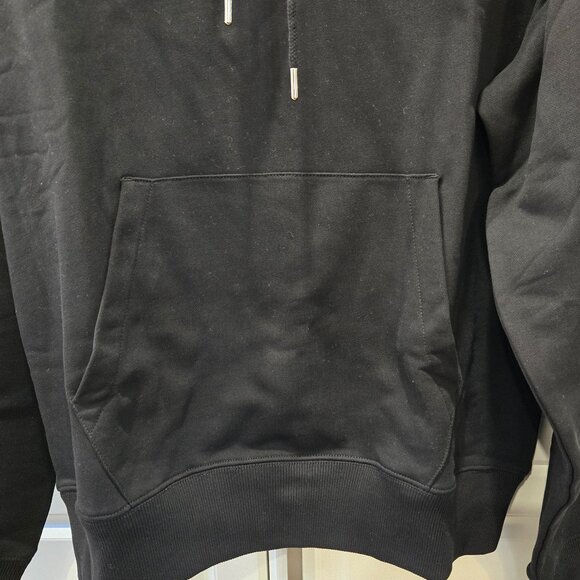 Helmut Lang Logo-Print Hooded Sweatshirt - Black - Picture 4 of 10